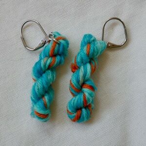 Oink Pigments Yarn Skein Earrings